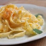 Pasta con crema di zucca e ricotta