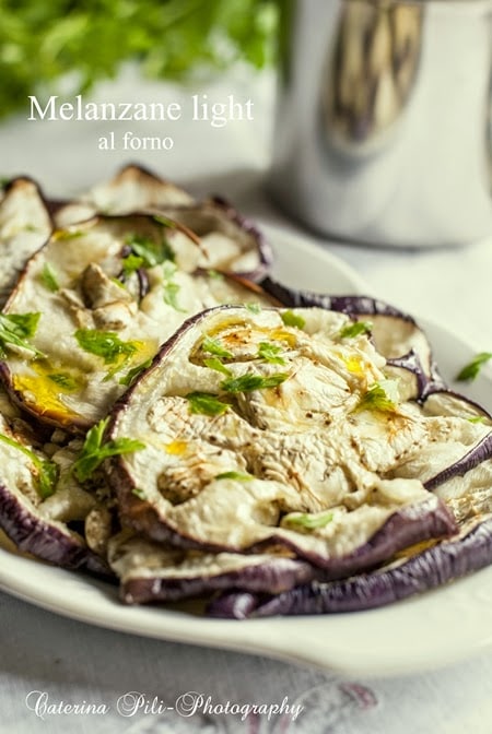 melanzane grigliate al forno light