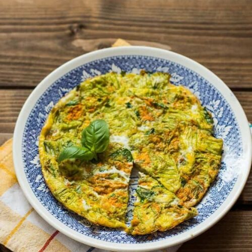 Frittata di fiori di zucca al forno - Semplicemente Light