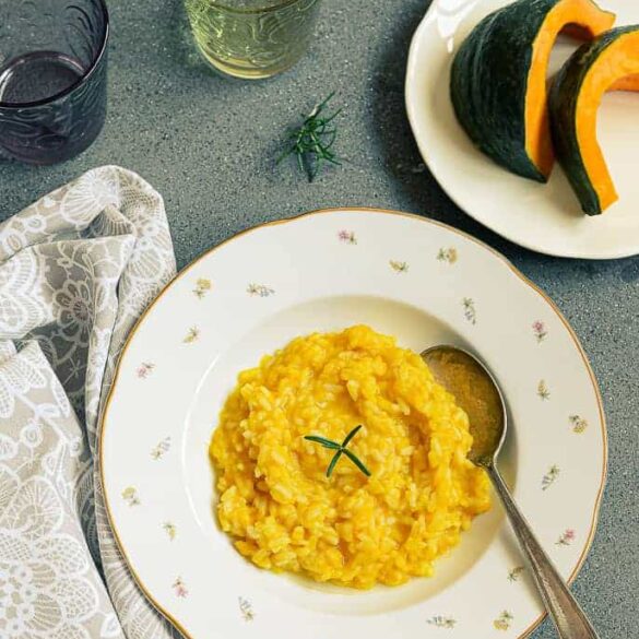 Risotto alla zucca Bimby senza burro Semplicemente Light