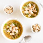 zuppa di pollo e verdure
