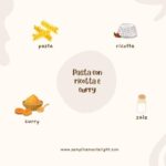 Pasta con ricotta e curry