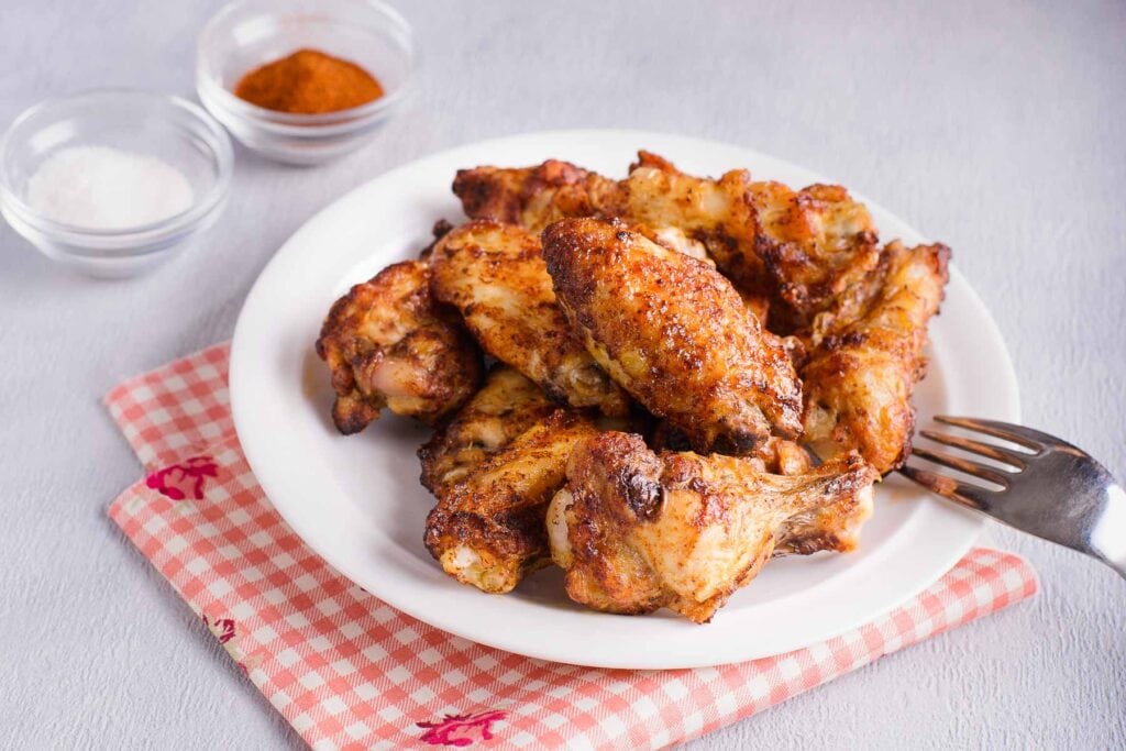cosce di pollo nella friggitrice ad aria