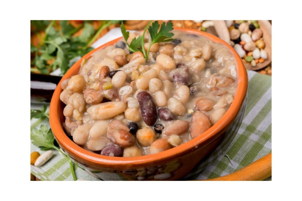 zuppa di legumi e cereali