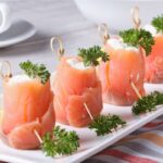 involtini di salmone affumicato